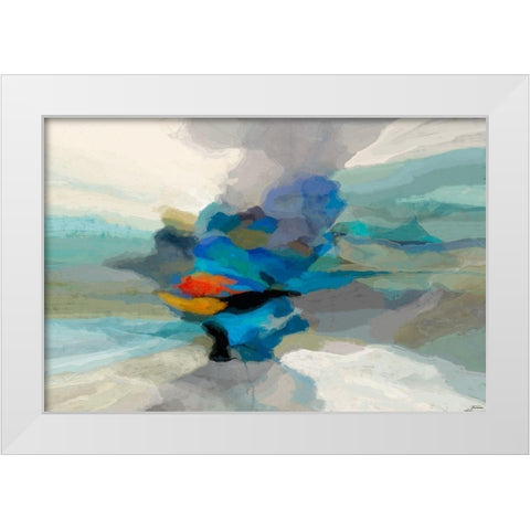 Cumulus II White Modern Wood Framed Art Print by Tienhaara, Michael