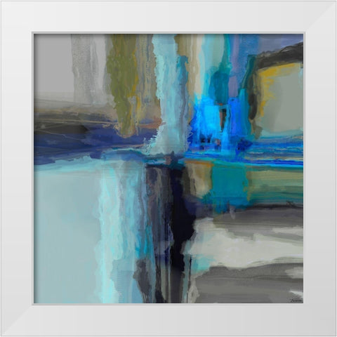 Dynasty III White Modern Wood Framed Art Print by Tienhaara, Michael