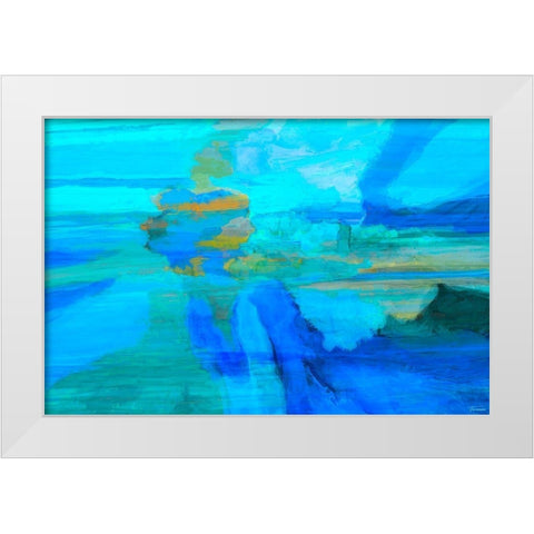 Emanate I White Modern Wood Framed Art Print by Tienhaara, Michael