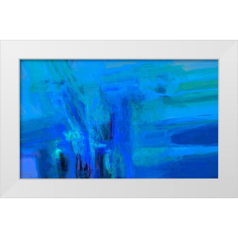 Mood Shift I White Modern Wood Framed Art Print by Tienhaara, Michael