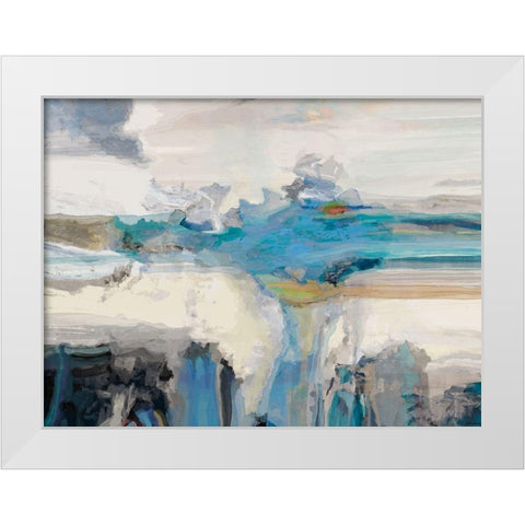 Melodious I White Modern Wood Framed Art Print by Tienhaara, Michael