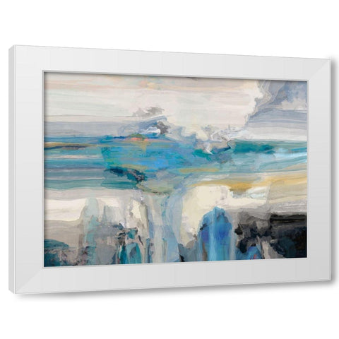 Melodious II White Modern Wood Framed Art Print by Tienhaara, Michael