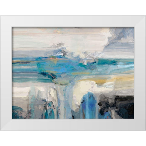 Melodious II White Modern Wood Framed Art Print by Tienhaara, Michael