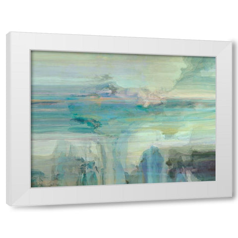 Melodious III White Modern Wood Framed Art Print by Tienhaara, Michael