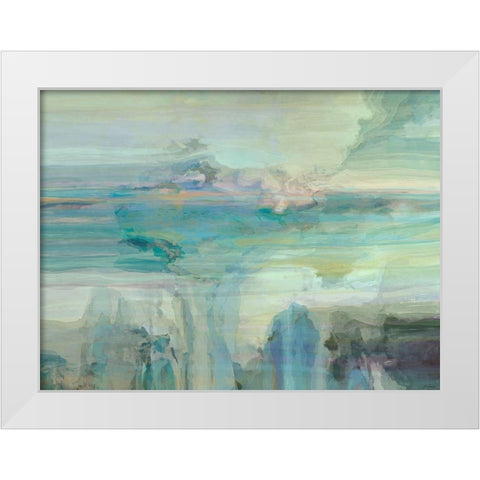 Melodious III White Modern Wood Framed Art Print by Tienhaara, Michael