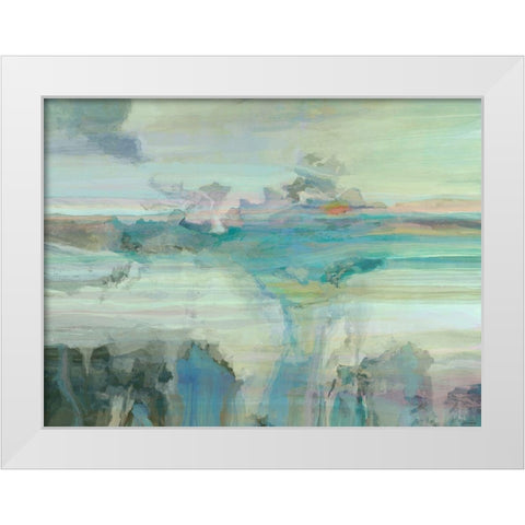 Melodious IV White Modern Wood Framed Art Print by Tienhaara, Michael