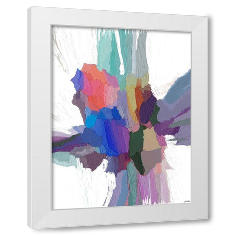 Pulsations III White Modern Wood Framed Art Print by Tienhaara, Michael