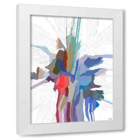 Pulsations IV White Modern Wood Framed Art Print by Tienhaara, Michael
