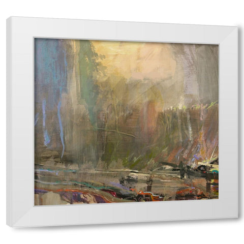 Musings II White Modern Wood Framed Art Print by Tienhaara, Michael