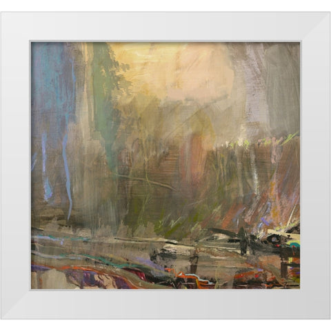 Musings II White Modern Wood Framed Art Print by Tienhaara, Michael