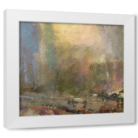 Musings II FX White Modern Wood Framed Art Print by Tienhaara, Michael