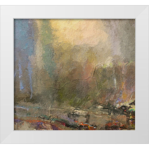 Musings II FX White Modern Wood Framed Art Print by Tienhaara, Michael