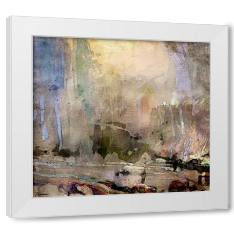Musings II WC V I White Modern Wood Framed Art Print by Tienhaara, Michael