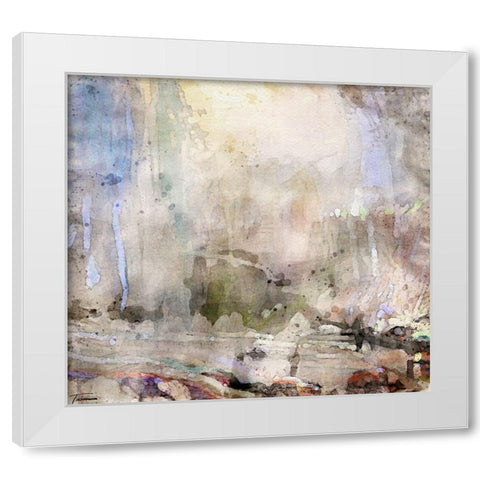 Musings II WC V II White Modern Wood Framed Art Print by Tienhaara, Michael