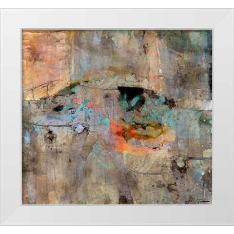 Reflective I WC V I White Modern Wood Framed Art Print by Tienhaara, Michael