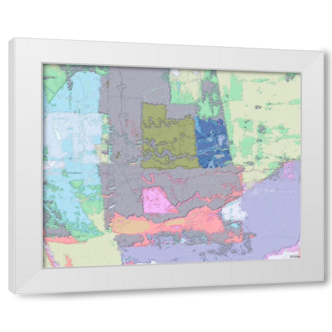 Sherbert I V 1 White Modern Wood Framed Art Print by Tienhaara, Michael