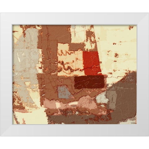 Sherbert I V 2 White Modern Wood Framed Art Print by Tienhaara, Michael