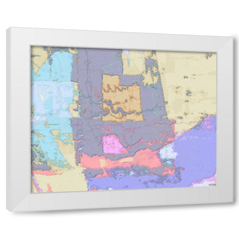 Sherbert I V 3 White Modern Wood Framed Art Print by Tienhaara, Michael