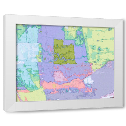 Sherbert I V 5 White Modern Wood Framed Art Print by Tienhaara, Michael