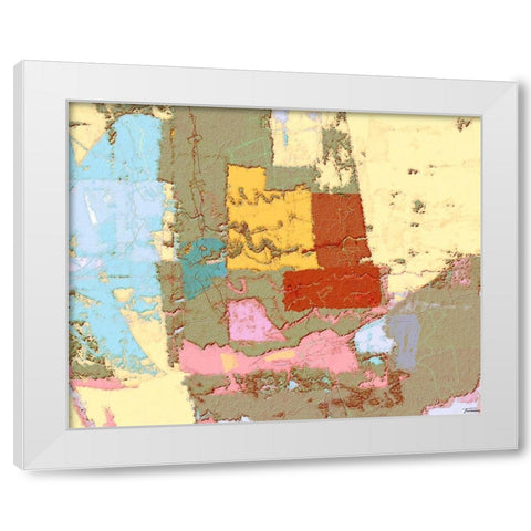 Sherbert I V 6 White Modern Wood Framed Art Print by Tienhaara, Michael