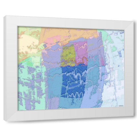 Sherbert II V 1 White Modern Wood Framed Art Print by Tienhaara, Michael