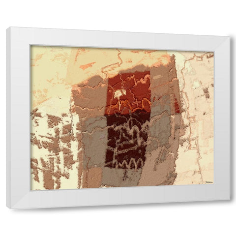 Sherbert II V 2 White Modern Wood Framed Art Print by Tienhaara, Michael