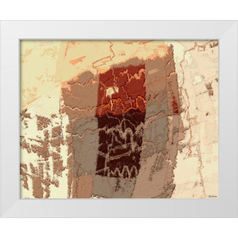Sherbert II V 2 White Modern Wood Framed Art Print by Tienhaara, Michael