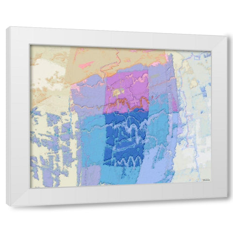 Sherbert II V 3 White Modern Wood Framed Art Print by Tienhaara, Michael