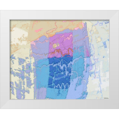 Sherbert II V 3 White Modern Wood Framed Art Print by Tienhaara, Michael