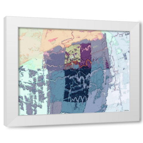Sherbert II V 4 White Modern Wood Framed Art Print by Tienhaara, Michael