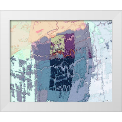 Sherbert II V 4 White Modern Wood Framed Art Print by Tienhaara, Michael