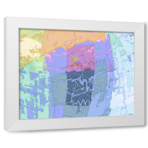 Sherbert II V 5 White Modern Wood Framed Art Print by Tienhaara, Michael