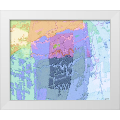 Sherbert II V 5 White Modern Wood Framed Art Print by Tienhaara, Michael