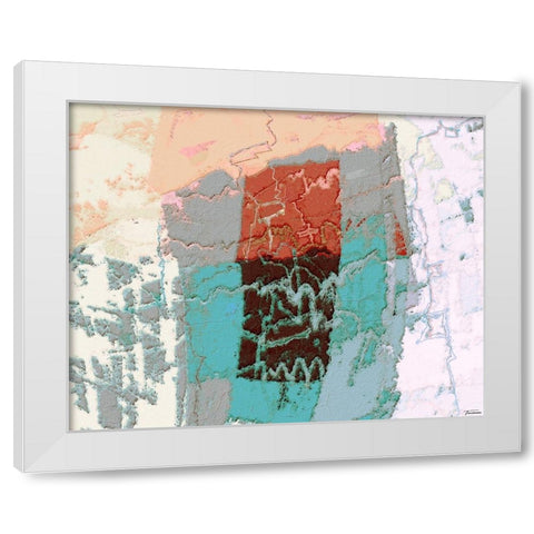 Sherbert II V 6 White Modern Wood Framed Art Print by Tienhaara, Michael