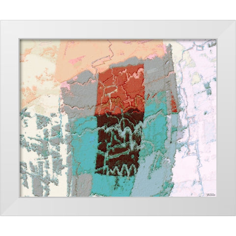 Sherbert II V 6 White Modern Wood Framed Art Print by Tienhaara, Michael