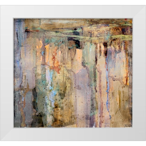 Musings I WC V I White Modern Wood Framed Art Print by Tienhaara, Michael