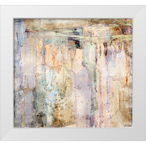 Musings I WC V II White Modern Wood Framed Art Print by Tienhaara, Michael