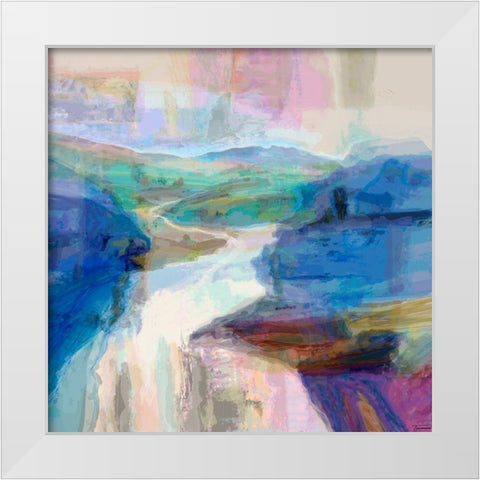 Grandeur II White Modern Wood Framed Art Print by Tienhaara, Michael