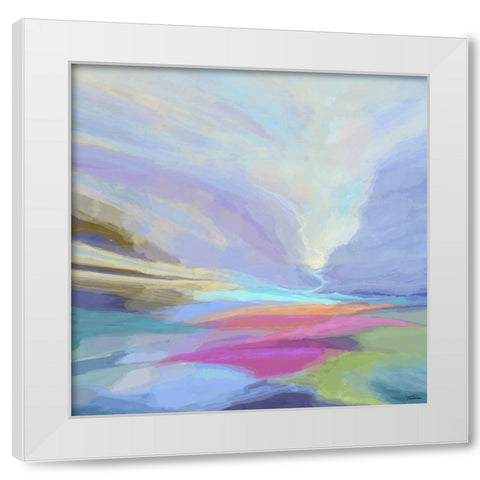 Transcendent III White Modern Wood Framed Art Print by Tienhaara, Michael