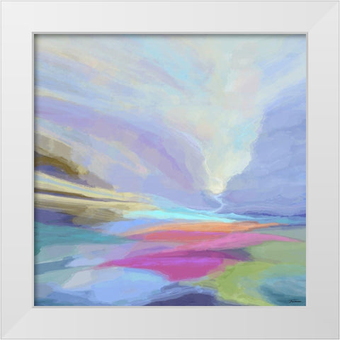Transcendent III White Modern Wood Framed Art Print by Tienhaara, Michael