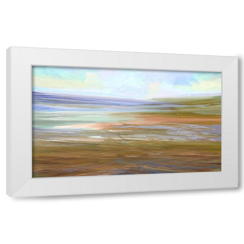 Autumn Song IV White Modern Wood Framed Art Print by Tienhaara, Michael