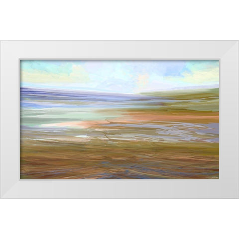 Autumn Song IV White Modern Wood Framed Art Print by Tienhaara, Michael