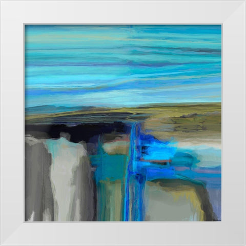 Perpetual II White Modern Wood Framed Art Print by Tienhaara, Michael