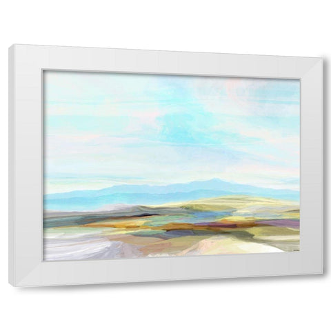 Cliffs I White Modern Wood Framed Art Print by Tienhaara, Michael