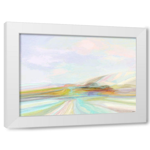 Cliffs II White Modern Wood Framed Art Print by Tienhaara, Michael