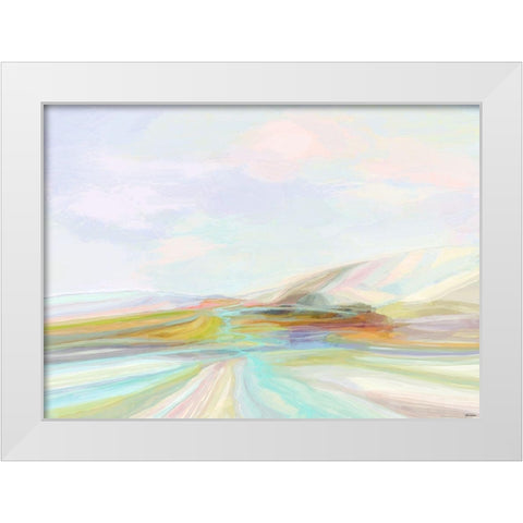 Cliffs II White Modern Wood Framed Art Print by Tienhaara, Michael