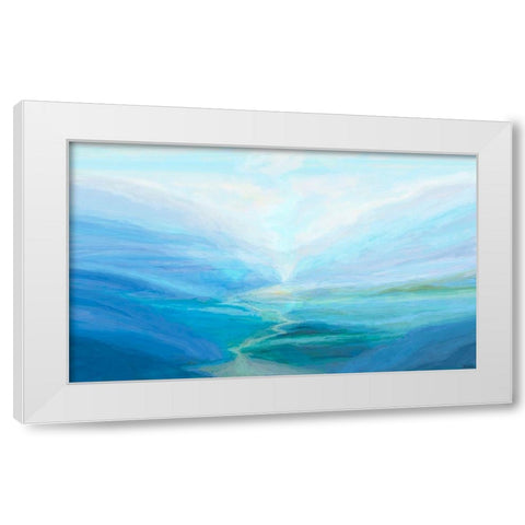 Canyon III White Modern Wood Framed Art Print by Tienhaara, Michael