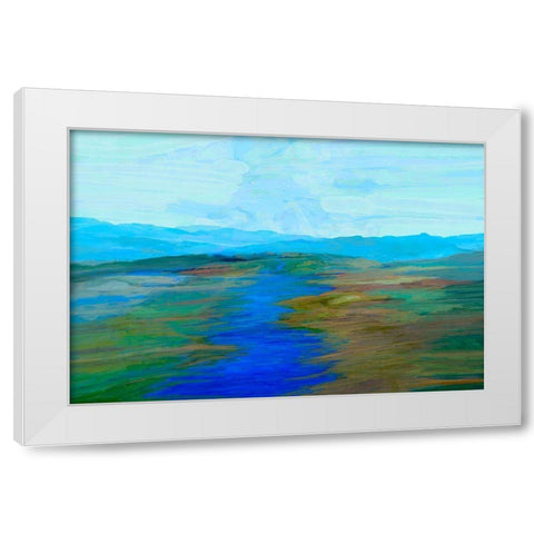 Endless Vista I White Modern Wood Framed Art Print by Tienhaara, Michael
