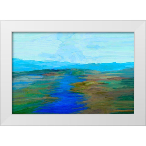 Endless Vista I White Modern Wood Framed Art Print by Tienhaara, Michael