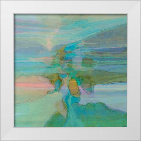 Passive I Landscape Version I White Modern Wood Framed Art Print by Tienhaara, Michael